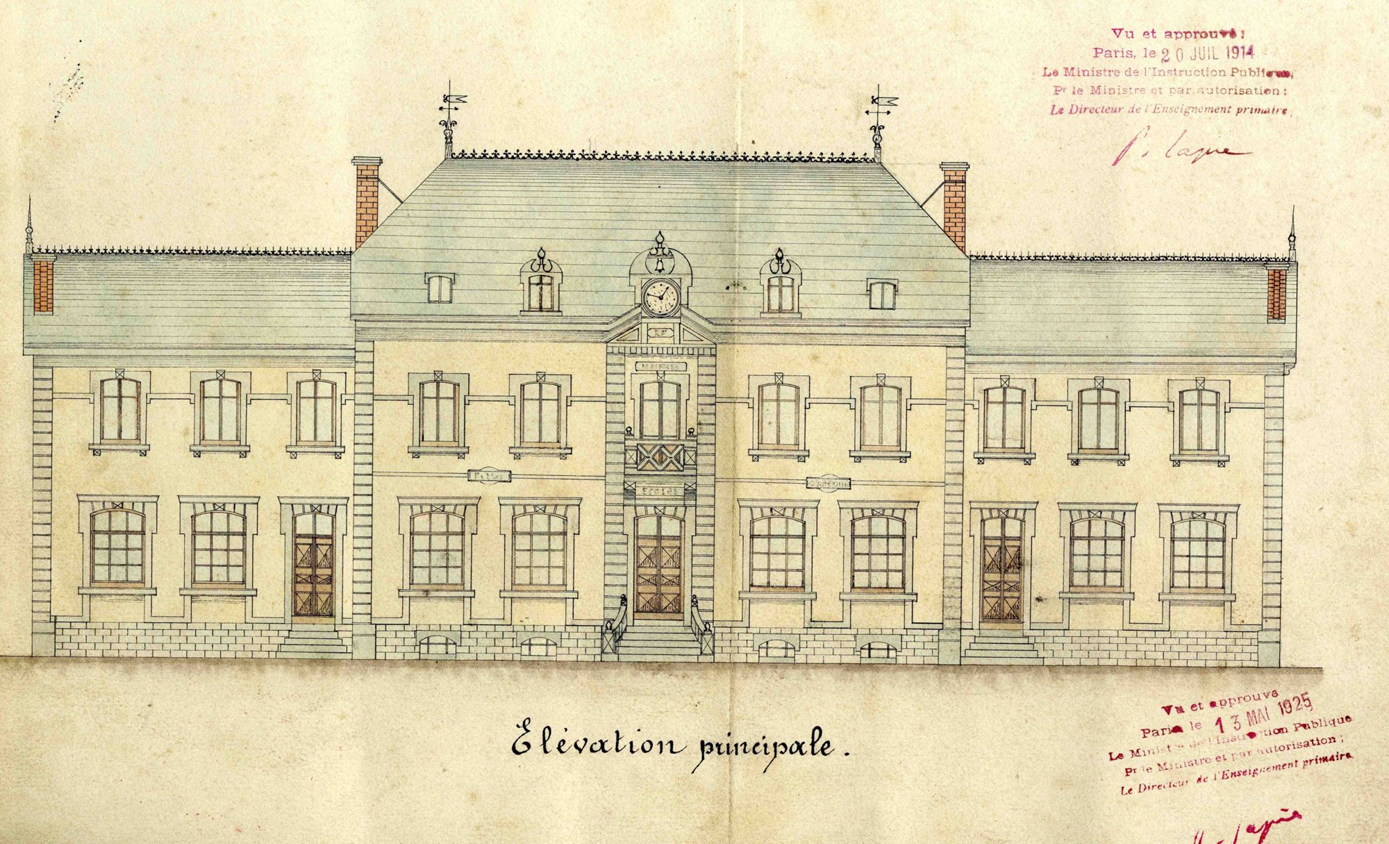 Documents iconographiques extraits des dossiers d'administration communale (sous-série 2 O) 