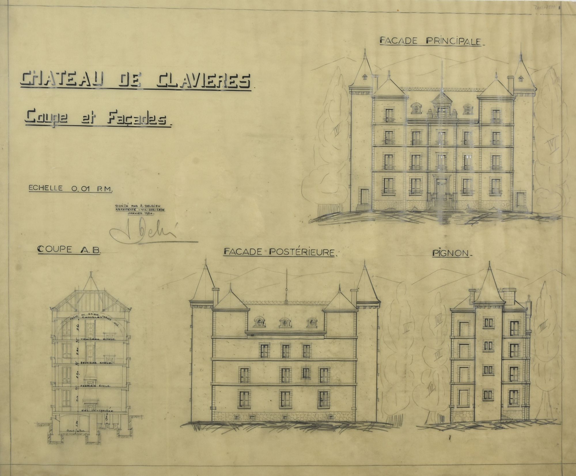 Reconstruction d’après-guerre : l’exemple du château de Clavières (1944-1952)  