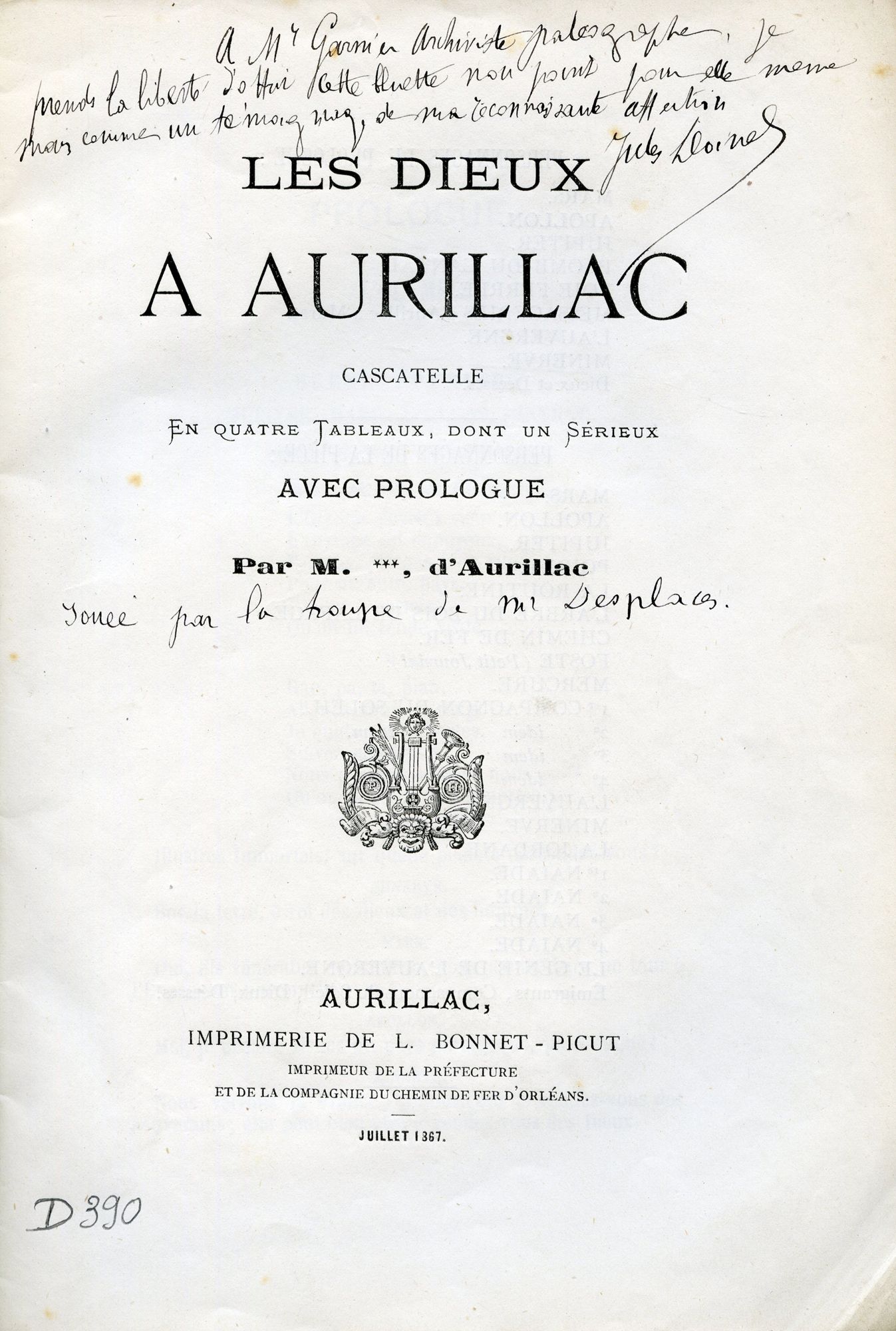 Jules Doinel : homme de lettres, archiviste du Cantal et fondateur de l'Église gnostique